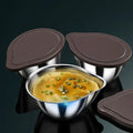 Nordic Style 316 Stainless Steel Egg Steaming Bowl With Lid Food Safe Cooking Container For Baby Food Stewing Heating