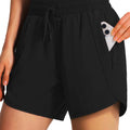 New women's casual sportswear sports running shorts quick-drying lightweight fitness shorts with zipper sports shorts