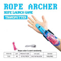 ZipString Luminous Rope Launcher Wristband Flying String Shooter Automatic Recoil Toy Night Glow Interactive Gift for Kids Pets