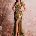 Lucyinlove Luxury Slanted Shoulder Fishbone Evening | SAMAG