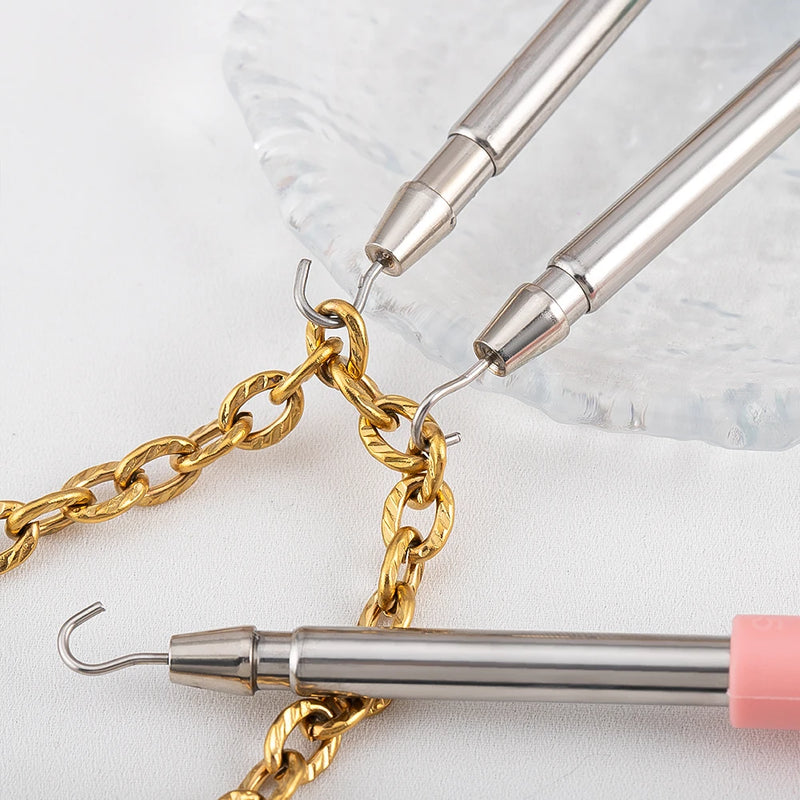 1P Help Wear Bracelet Tool Partner Jewelry Helper Fastening Aid Quickly Unfasten Hooking Equipment Plier Clasps Tie Zipper Craft