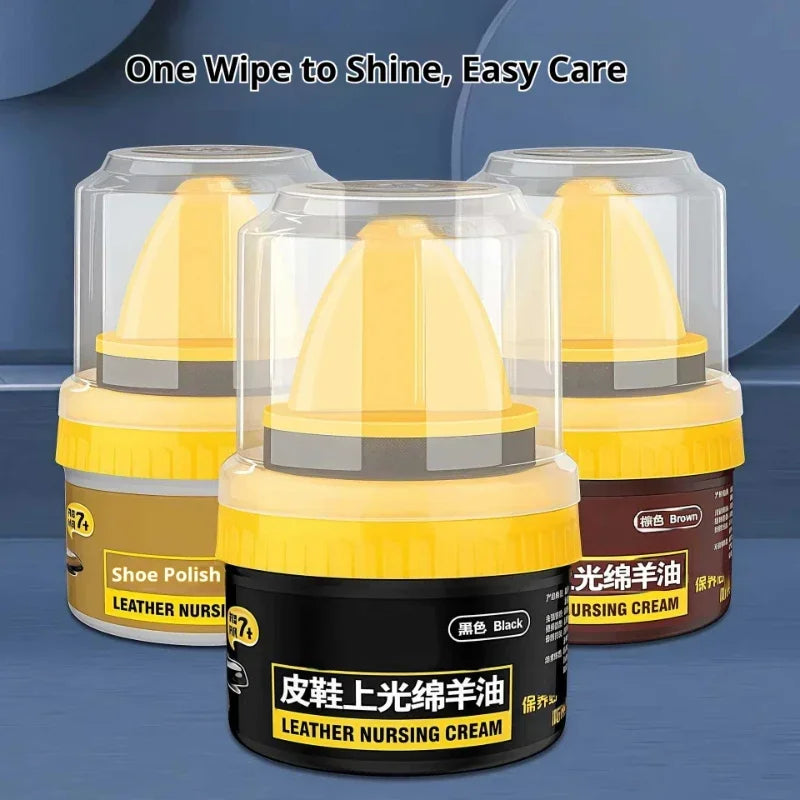 Shoe polish kit shoe accessories Shoe cream with Brush Leather Care Polish Cleaning Cream for Shoes & Leather Goods