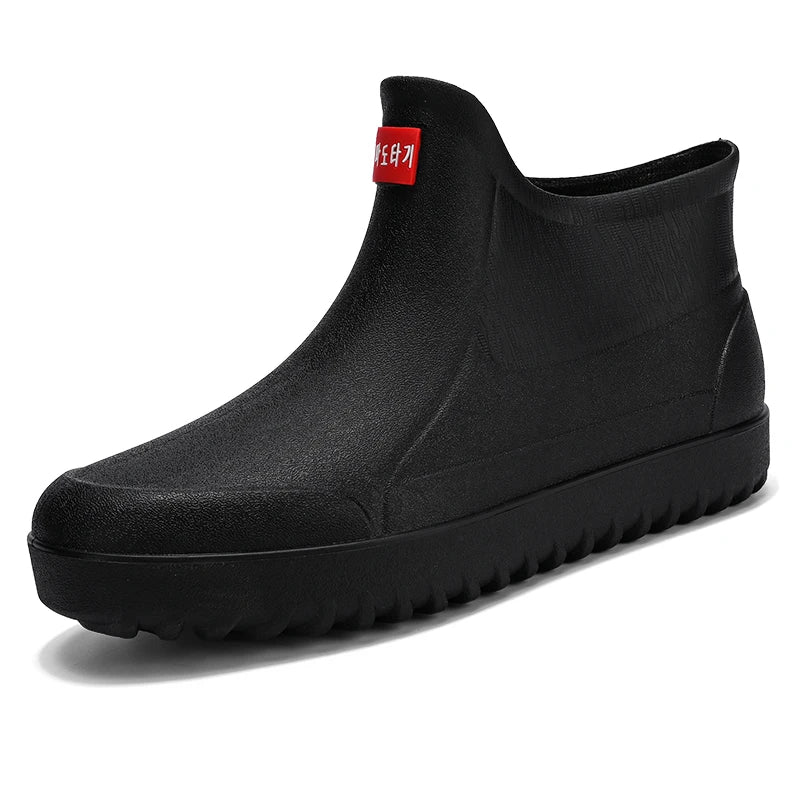 Men's casual rain shoes Four season new non-slip waterproof comfortable outdoor fishing water shoes fashion chef work rain boots