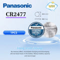 1-10pcs Panasonic CR2477 battery CR 2477 lithium 3V instrument meter imported digital tire pressure monitor intelligent toilet