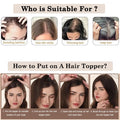 4x4inch Lace Front Human Hair Topper HD Lace Wefted Topper with Adjustable Elastic Band Virgin European Hair Women Hairpieces