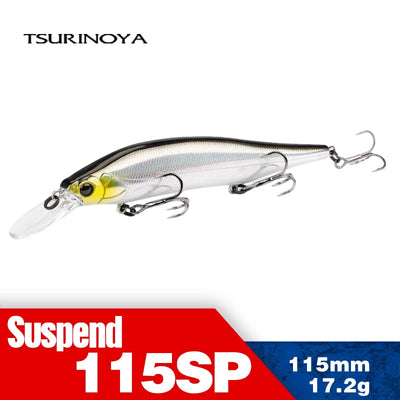 TSURINOYA 115mm 17.2g Suspending Minnow Fishing Lure | SAMAG