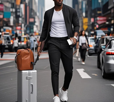 Men's Casual Blazer Set New Fashion Embossed Baseball | SAMAG