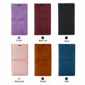 Wallet Flap Skin Feel Magnetic Leather Cover For iPhone 16 Pro Max 15 Plus 14 13 Mini 12 11 SE4/2025 SE3/2022 X XR XS Max 8 7