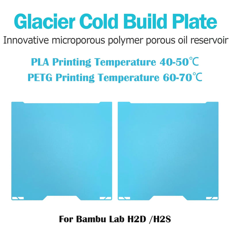 For Bambu Lab H2d Build Plate Bambulab Smooth H2S Build Plate 350x320 Hiqh Quality For Bambu Lab H2D Accessories Spare Parts