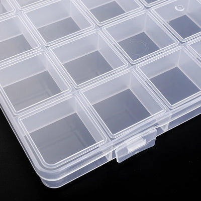 Transparent Storage Container Jewelry Box Clear Plastic Organizer Empty Earring Display Case for Beads | SAMAG