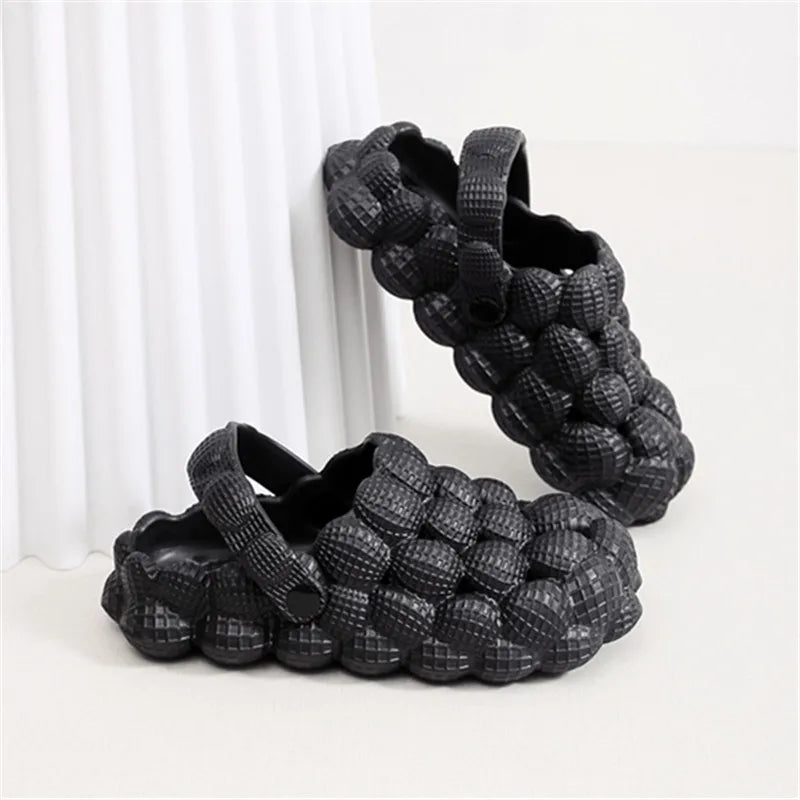 Comwarm Bubble Ball Women Sandals New Summer Women Clogs Garden Shoes House Massage House Slippers Closed Toe Anti-Slip Sandals
