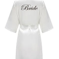 Satin Silk Robes Plus Size Wedding Bathrobe Bride | SAMAG