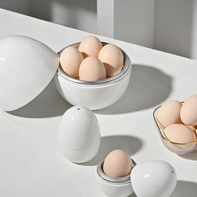 Egg Cooker for Microwave Maker Rapid for Hard Soft Boiled | SAMAG