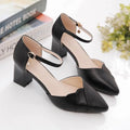 2026 Spring Summer Women's Block Heel Sandals | Fashion Closed Toe Ankle Strap Pumps | Versatile Party Evening High Heels