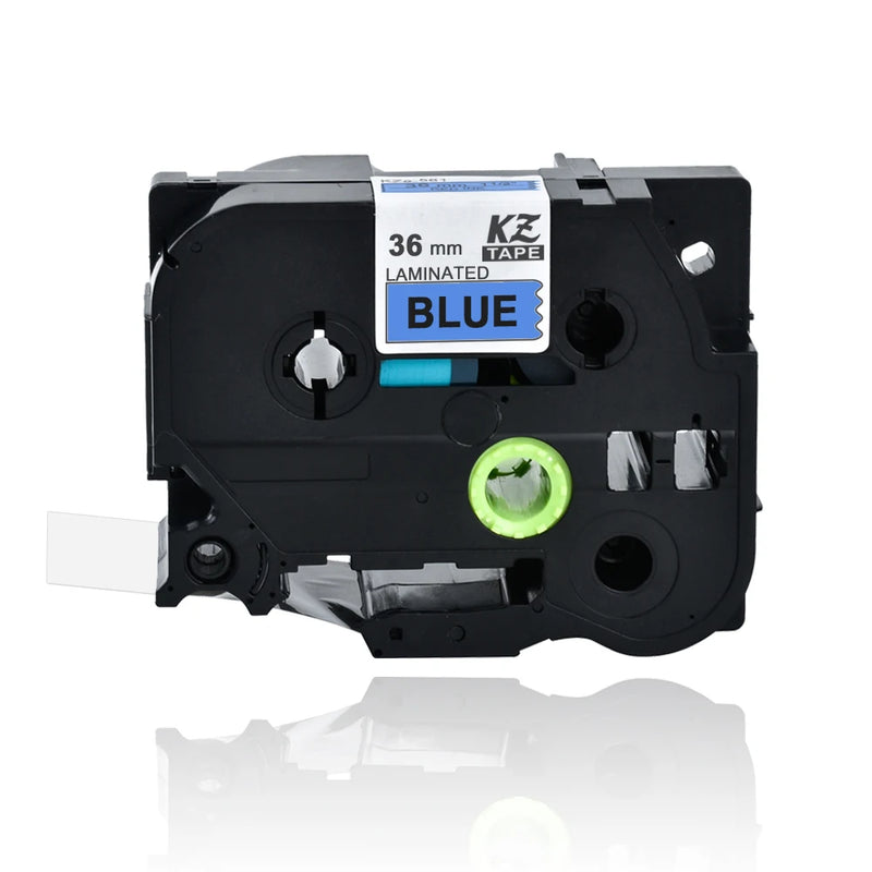 1PCS 36mm black on white tze261 compatible brother p touch printer laminated label tape tze-161 tze661 tz-M961 tze-461
