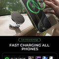LISEN for Magsafe Car Mount Charger 15W, [360° Rotation] iPhone Wireless Car Charger Magnetic Foldable Car Phone Holder