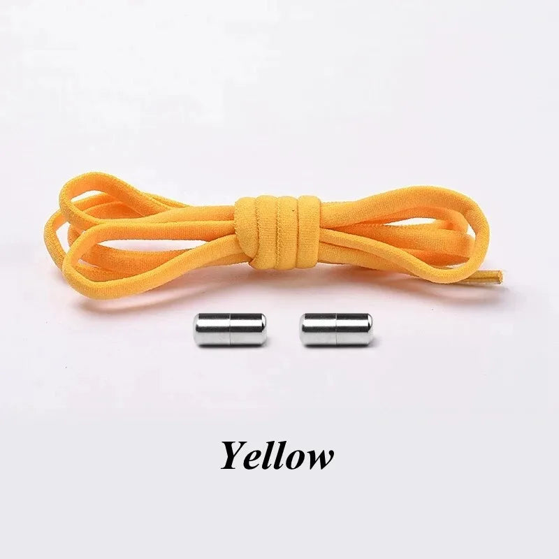 NEW Elastic Shoe Laces Sneakers Shoelace No Tie Shoelaces Metal Lock Lazy Laces for Kids and Adult One Size Fits All Shoe