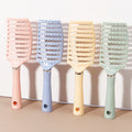 Curling brush - ergonomic handle, hollow design, durable rubber bristles, suitable for all types of hair