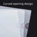 10pcs A4 Transparent L-Shaped File Folders - Waterproof and Durable PP Document Bags for Office Organization and Reusable