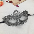 Women's Sexy Half Face Animal Lace Party Mask for Halloween Masquerade Cosplay Party Supplies Ladies Anime Eye Masks Silver