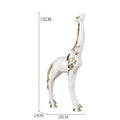 Nordic Room Decor, Giraffe Sculpture, Large Crafts, Floor Decoration, Creative Animal Statue, Resin Artwork, Home Decoration