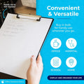 6Pcs A4 Clipboard Folder 12.5x9 Inch Clip Boards with Secure Hold for Office & Classroom Supplies - Black