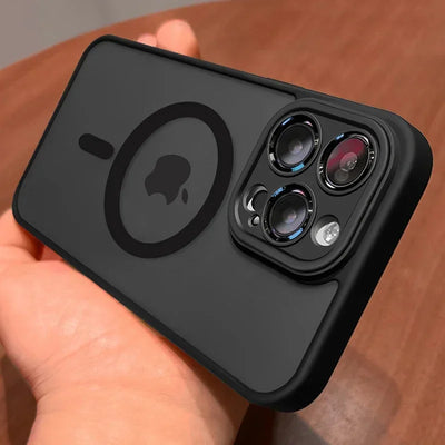 Magnetic Luxury Lens Protector Matte Translucent Case | SAMAG