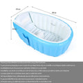 Inflatable Baby Bathtub with Air Pump Portable Foldable Kids Bath Tub Indoor Outdoor Travel Shower Basin for Newborn Toddler