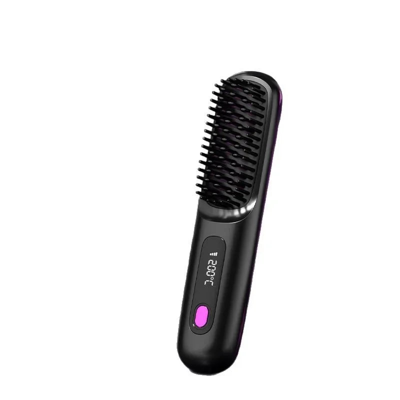 New Cross Border Wireless Straightening Comb, Negative Ion Straightening Comb, Wireless Straight Roll Portable Straightening Cur