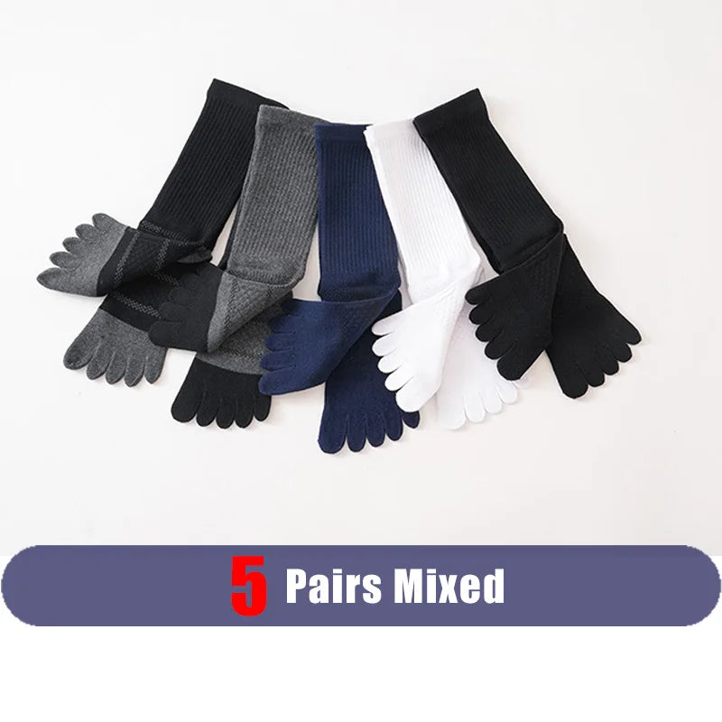 Pairs Man 5 Finger Socks Long Compression Sweat-Absorbing | SAMAG