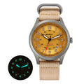 BERNY Titanium Automatic Men's Field Watches Date Sapphire Super Luminous Sports Easy Read Outdoor 10ATM Mechanical Watch