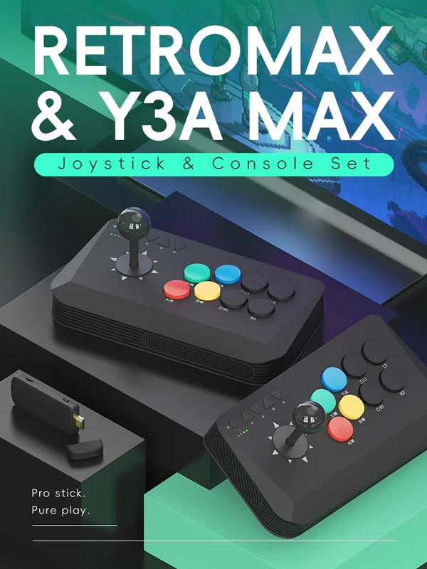 DATA FROG Arcade Fight Stick Joystick Universal for Windows TV Box Retro Games Street Fighter M8 Multi System Support
