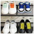 New Press Lock Shoelaces without ties Elastic Laces Sneaker 8MM Widened Flat No Tie Shoe laces Kids Adult Shoelace for Shoes