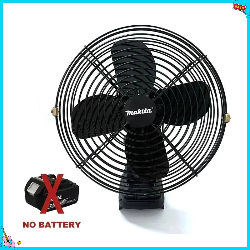 Makita 8 Inches Portable Camping Fan Wireless Outdoor Fishing Desktop Metal Strong Wind Fit 18V 20V Battery - View 7 | SAMAG