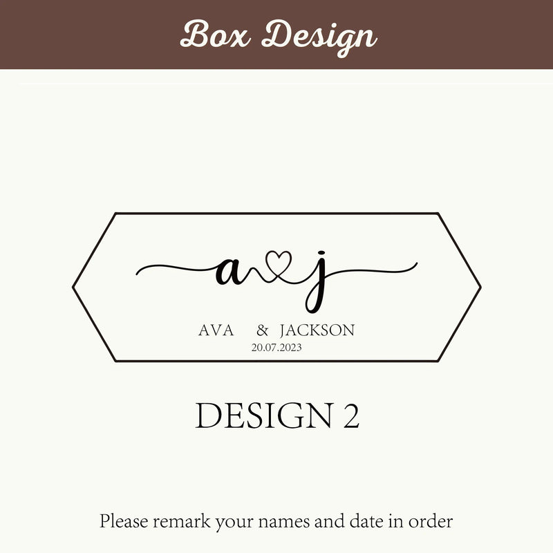 Double Compartment Wooden Jewelry Case, Clear Window Display, Personalized for Engagement/Wedding, Stylish Ring/Earring Storage