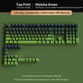 Green Grape Top-lit RGB Backlit Keycaps Double Shot PBT Keycaps 130 Key Cherry Profile for MX Switches Mechanical Gamer Keyboard
