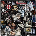 50PCs Resident Evil Stickers For Laptop Scrapbook Luggage Guitar Helmet DIY Graffiti Aesthetic Stickers Creative Gift