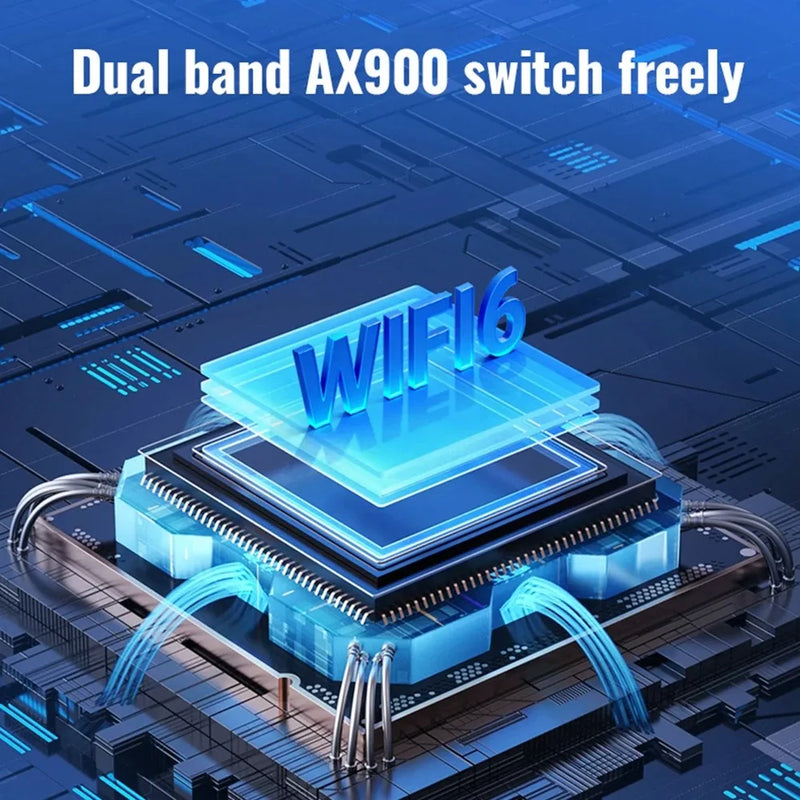 KEBIDU AX900 USB WiFi 6 Bluetooth 5.4 Adapter Dual Band 2.4G&5GHz Network Wireless Receiver Driver Free - Visuel 6 | SAMAG