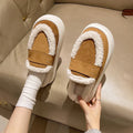 Winter Fluffy Women's Slippers Home Fuzzy Fur Luxury Designer Woman Shoes Indoor Flat Plush Elegant Fashion Footwear Soft Sole