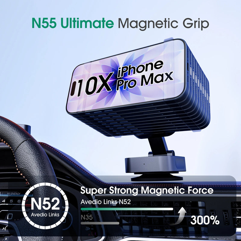 Bonola Car Suction Cup Wireless Charger 25W for iPhone 17 Pro Max/17 Magnetic Wireless Charger for iPhone 16/15/14/13/12