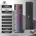 AULA F108 Pro Triple-mode Bluetooth 2.4G Wired Mechanical Keyboard Fully Customizable Hot-swappable Keys Gasket Structure RGB