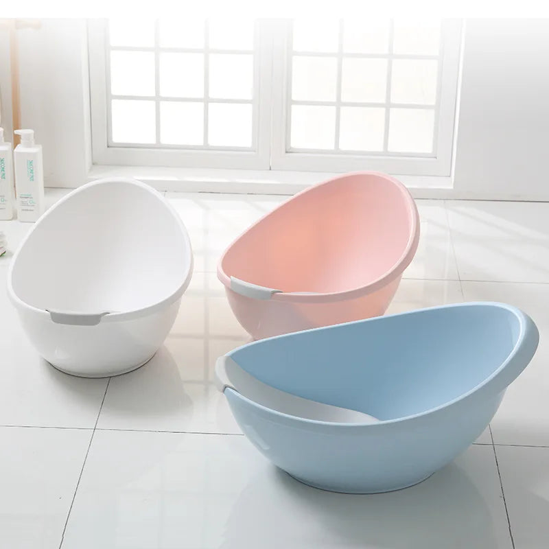 TWO DADS Infant PP Thickened Egg-shaped Bathtub Bath Bucket Baby Shower Waterpot Newborn Toiletries New Born Baby Items Bath Tub