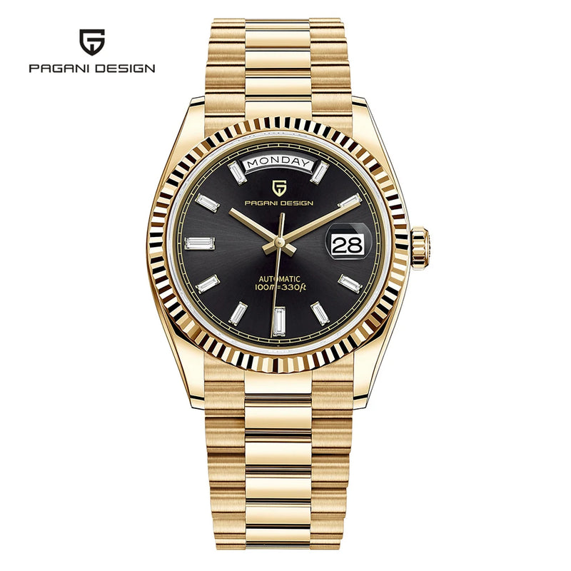 2026 New PAGANI DESIGN DD36 Mens Mechanical Watches Gold Luxury Automatic Watch For Men AR Sapphire Mirror Waterproof Gift Clock