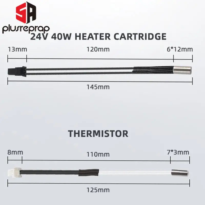 24V 40W Heater Cartridge 6X12MM for PRUSA MK4 3D Printer Parts