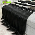 16A Straight Bundles Human Hair 16 18 20 22 Inch Unprocessed Brazilian Virgin Hair Straight Weave Bundle Human Hair Bundles Real Natural Black Human Hair Extensions Bone Straight Human Hair Bundles Double Weft Raw Human Hair