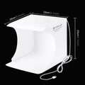 23cm Ring LED Panel Folding Portable Light Photo Lighting Mini Studio Shooting Tent Box Kit with 6 Colors Backdrops Photo Box