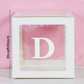 Transparent Letter Balloon Box Baby Shower Decorations Happy Birthday Wedding EID Decor 1st Birthday Party Supplies Balloon Box