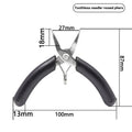 Jewelry Crimping Pliers For Making Tips Tool Tweezers Crimp Nose Pliers Jump Rings & Split Rings Double Rings Diy Accessories