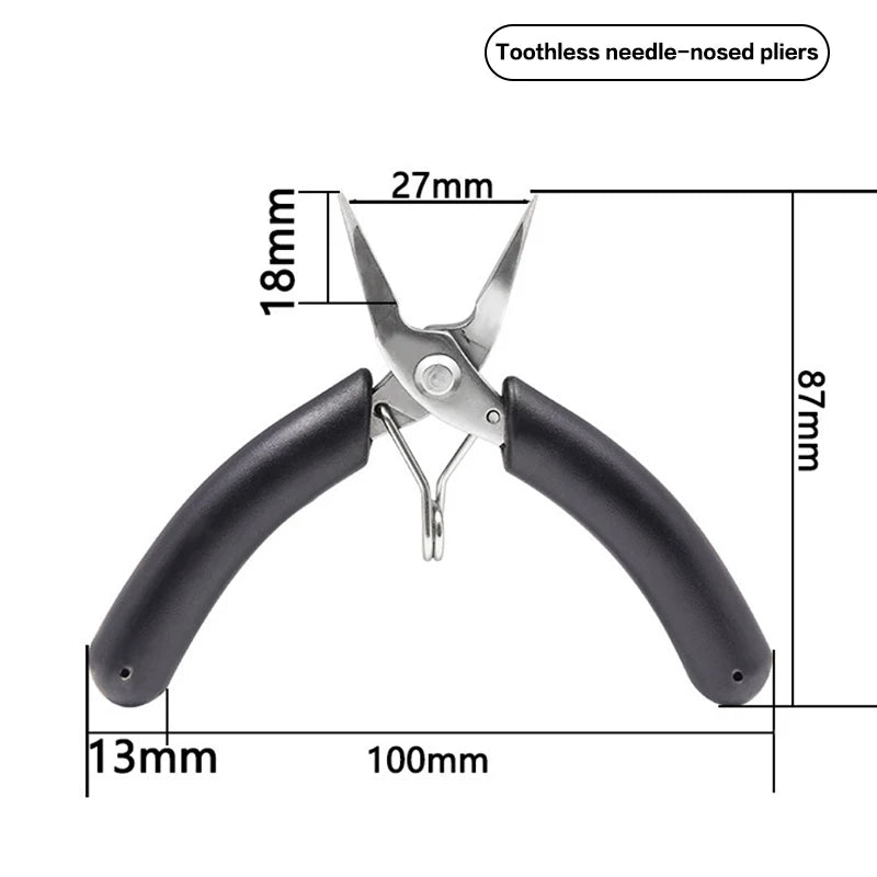 Jewelry Crimping Pliers For Making Tips Tool Tweezers Crimp Nose Pliers Jump Rings & Split Rings Double Rings Diy Accessories