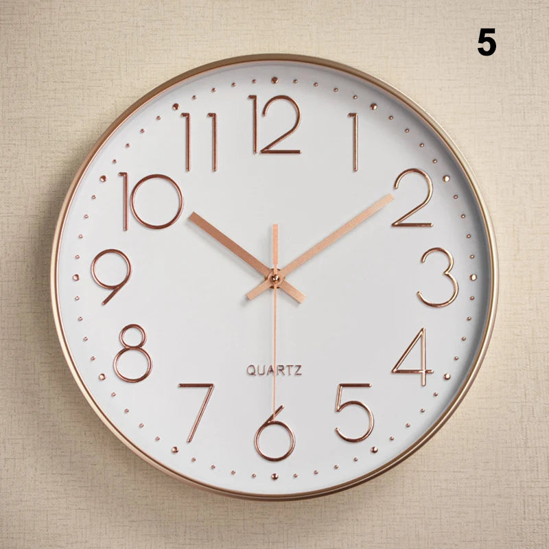 Wall Clock DIY Smart Wifi/No Wifi Clock Silent Movement Automatic Time Adjustment Mute Movement Living Room Office Wall Decor